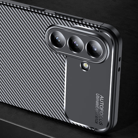 Husa de protectie Techsuit CarbonFiber compatibil cu Samsung Galaxy A56 5G, Negru