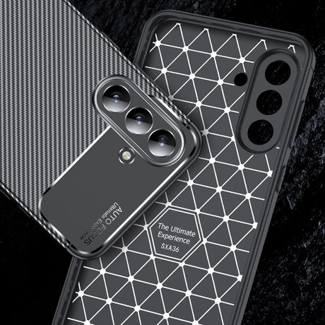 Husa de protectie Techsuit CarbonFiber compatibil cu Samsung Galaxy A56 5G, Negru