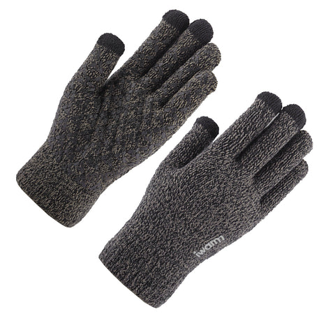iWarm Touchscreen Gloves (ST0005), Double Layer and Velvet/Acrylic, Size 21cm, Gri