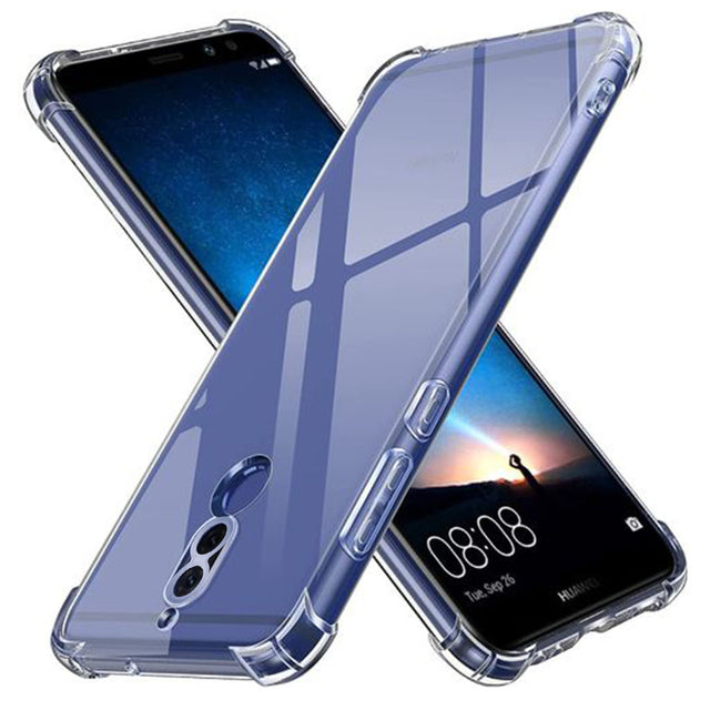 Husa de protectie Techsuit Shockproof Clear Silicone compatibil cu Huawei Mate 10 Lite, Transparent