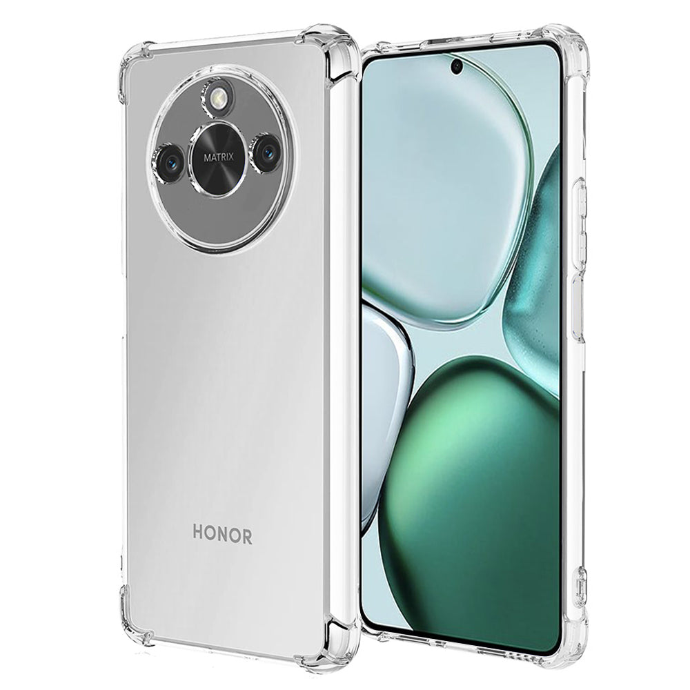 Husa de protectie Techsuit Shockproof Clear Silicone compatibil cu Honor X9c Smart, Transparent