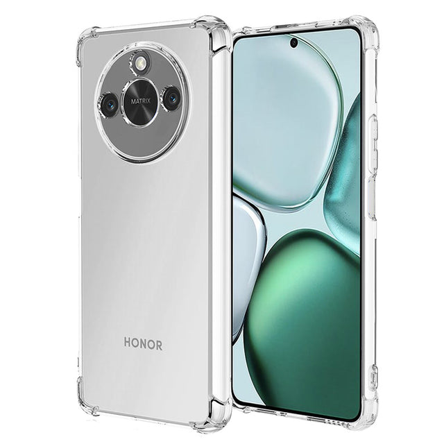 Husa de protectie Techsuit Shockproof Clear Silicone compatibil cu Honor X9c Smart, Transparent