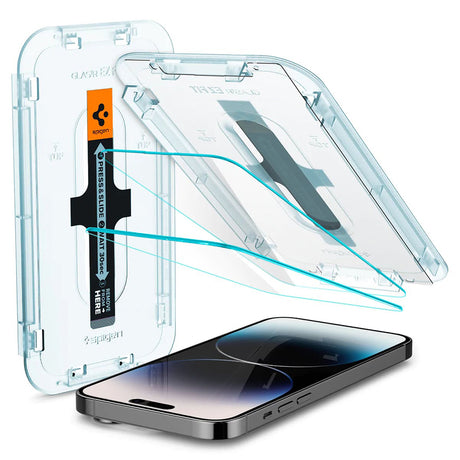 Spigen Glas.tR EZ-FIT átlátszó fólia iPhone 14 Pro készülékhez