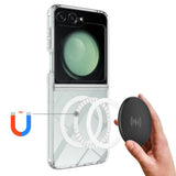 Husa de protectie Techsuit MagSafe Pro compatibil cu Samsung Galaxy Z Flip6 / Flip7 FE, Transparent