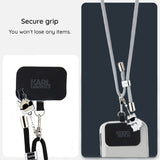 Suport Karl Lagerfeld Crossbody Cord (KLUCNMSCKIG), Universal, Nylon, 150cm, Choupette Grey