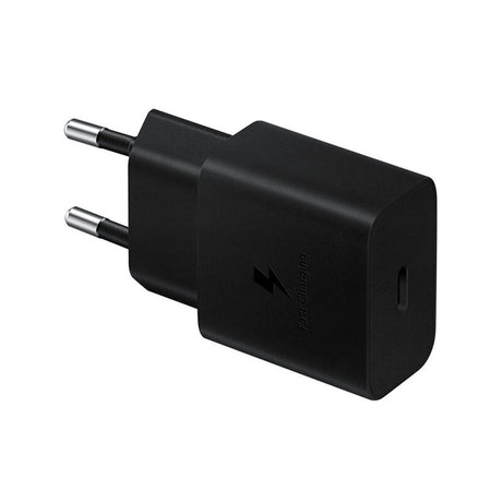 Incarcator Samsung Original (EP-T1510NBEGEU), Type-C Fast Charging 15W, Negru (Blister Packing)