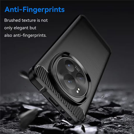 Husa de protectie Techsuit Carbon Silicone compatibil cu Honor X9c Smart, Negru
