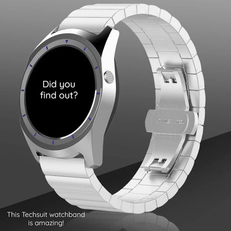 Curea smartwatch Techsuit Watchband 20mm (W012) compatibil cu Samsung Galaxy Watch 4/5/Active 2, Huawei Watch GT 3 (42mm)/GT 3 Pro (43mm), Negru
