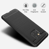 Husa de protectie Techsuit Carbon Silicone compatibil cu Huawei Mate 20 Pro, Negru