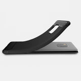 Husa de protectie Techsuit Carbon Silicone compatibil cu Huawei Mate 20 Pro, Negru