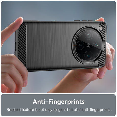Husa de protectie Techsuit Carbon Silicone compatibil cu Oppo Find X8 Pro, Negru
