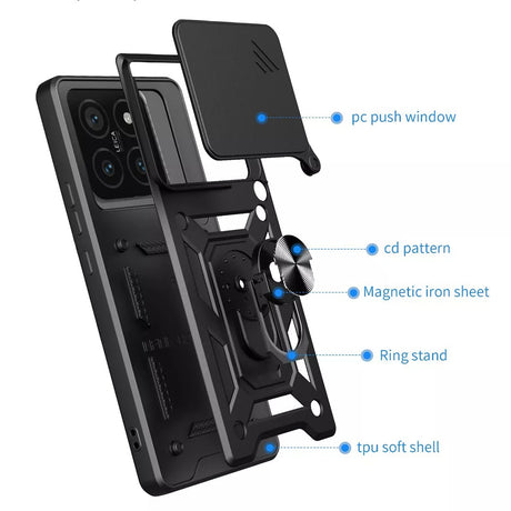 Husa de protectie Techsuit CamShield Series compatibil cu Xiaomi 15 Pro, Negru