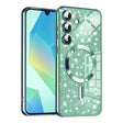Husa de protectie Techsuit Luxury Glitter MagSafe compatibil cu Samsung Galaxy A16 4G / A16 5G, Verde Deschis