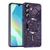 Husa de protectie Techsuit Luxury Glitter MagSafe compatibil cu Samsung Galaxy A16 4G / A16 5G, Mov Inchis