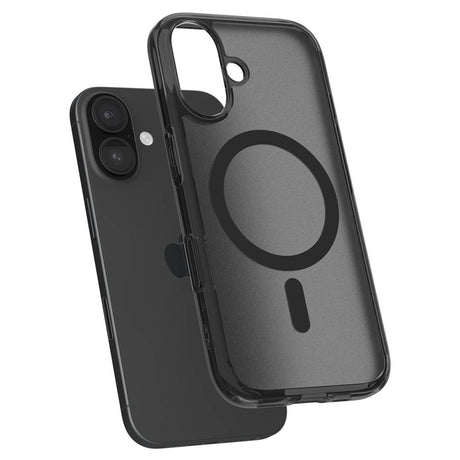 Husa de protectie Spigen Ultra Hybrid T MagSafe (ACS09074) compatibil cu iPhone 16, Frost Black