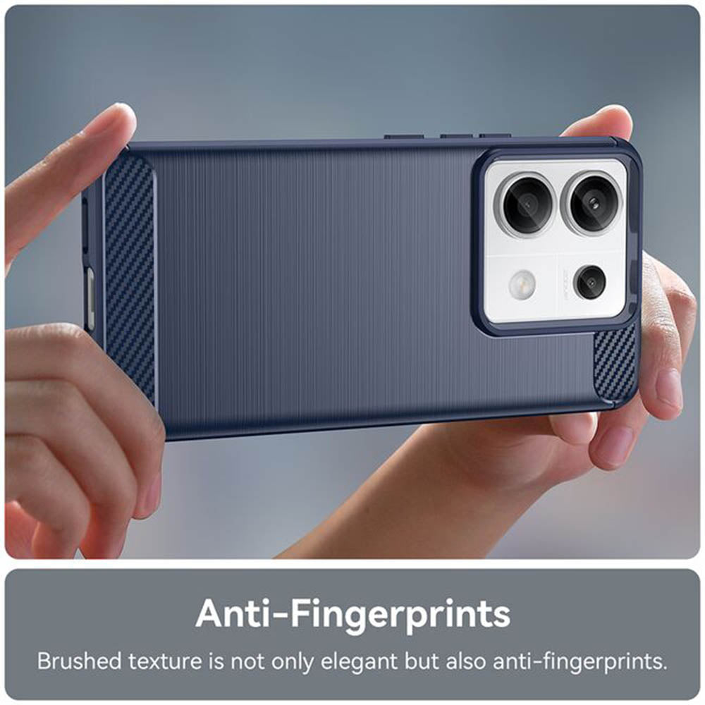 Husa de protectie Techsuit Carbon Silicone compatibil cu Xiaomi Redmi Note 14 4G (Regional), Negru