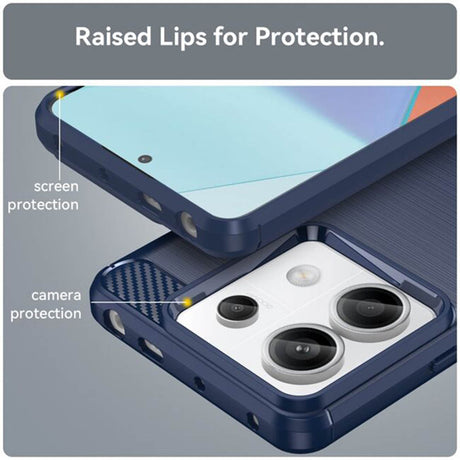 Husa de protectie Techsuit Carbon Silicone compatibil cu Xiaomi Redmi Note 14 4G (Regional), Negru