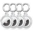 Suport Techsuit (set de 4) Secure Silicone (CT15), Apple AirTag Case, Transparent