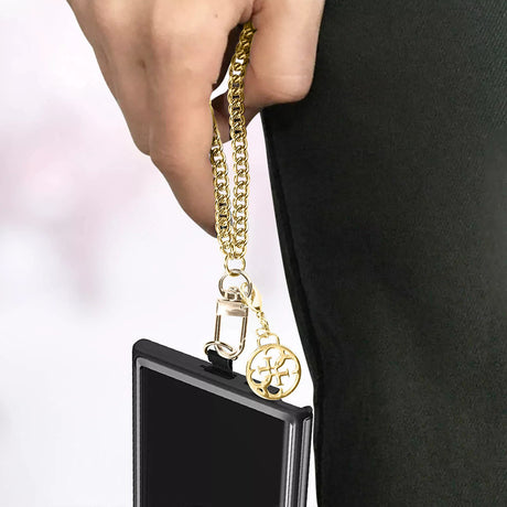 Snur Guess 4G Chain CBDY (GUOUC4MG4EW), Eco-piele, Metal, Maro