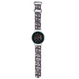 Curea smartwatch Hello Kitty Strap Silicone Heads & Stripes (HKUWLSDIESK)-Samsung Watch (46mm)/Watch 3, Huawei Watch GT 2/GT 3 (46mm)- Black