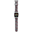 Curea smartwatch Hello Kitty Strap Silicone Bows & Stripes (HKAWMSDIEZK) compatibil cu Apple Watch 1/2/3/4/5/6/7/8/9/10/SE/SE 2 (38/40/41/42mm), Negru