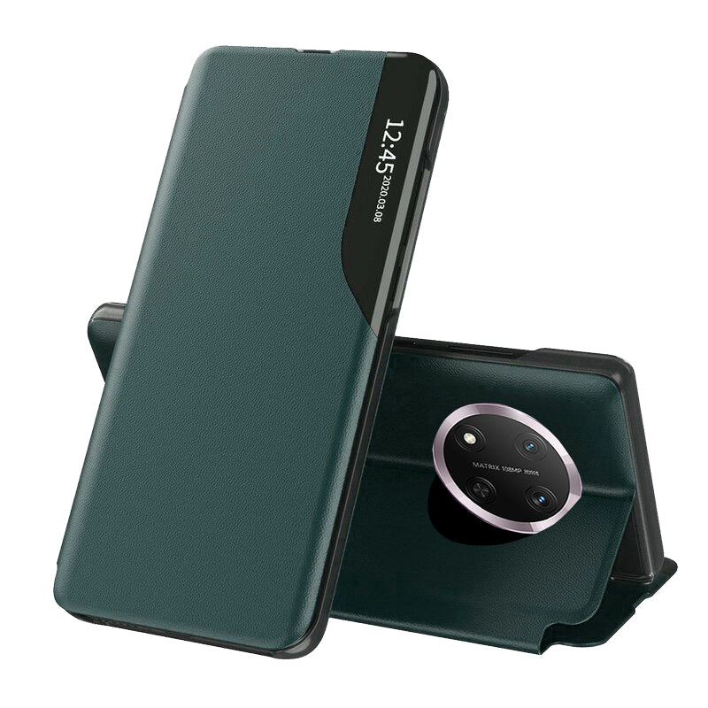 Husa de protectie Techsuit eFold Series compatibil cu Honor Magic7 Lite / X9c, Verde Inchis