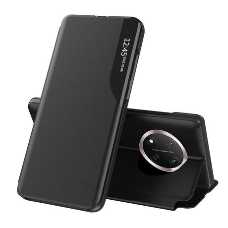 Techsuit eFold Series fekete könyvtok Honor Magic7 Lite és Honor X9c telefonhoz