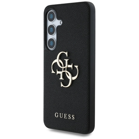 Husa de protectie Guess Hardcase 4G Grained Big and Classic Logo (GUHCS25SPGT4MBK) compatibil cu Samsung Galaxy S25, Negru
