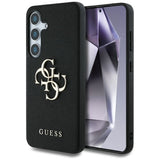 Husa de protectie Guess Hardcase 4G Grained Big and Classic Logo (GUHCS25SPGT4MBK) compatibil cu Samsung Galaxy S25, Negru