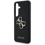 Husa de protectie Guess Hardcase 4G Grained Big and Classic Logo (GUHCS25SPGT4MBK) compatibil cu Samsung Galaxy S25, Negru