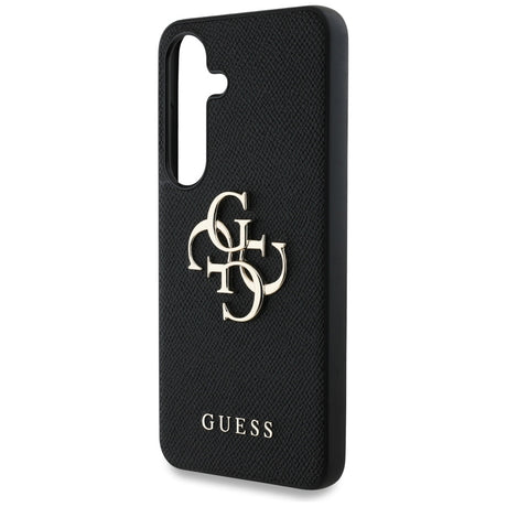 Husa de protectie Guess Hardcase 4G Grained Big and Classic Logo (GUHCS25SPGT4MBK) compatibil cu Samsung Galaxy S25, Negru