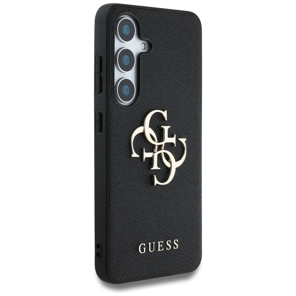 Husa de protectie Guess Hardcase 4G Grained Big and Classic Logo (GUHCS25MPGT4MBK) compatibil cu Samsung Galaxy S25 Plus, Negru