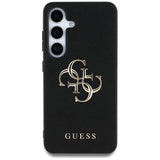 Husa de protectie Guess Hardcase 4G Grained Big and Classic Logo (GUHCS25MPGT4MBK) compatibil cu Samsung Galaxy S25 Plus, Negru