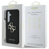 Husa de protectie Guess Hardcase 4G Grained Big and Classic Logo (GUHCS25MPGT4MBK) compatibil cu Samsung Galaxy S25 Plus, Negru