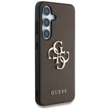 Husa de protectie Guess Hardcase 4G Grained Big and Classic Logo (GUHCS25SPGT4MBW) compatibil cu Samsung Galaxy S25, Maro