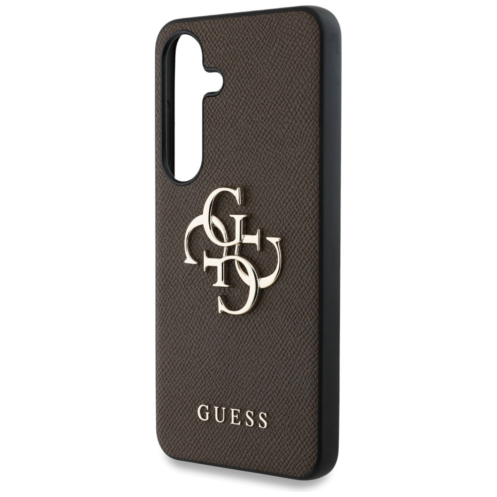 Husa de protectie Guess Hardcase 4G Grained Big and Classic Logo (GUHCS25MPGT4MBW) compatibil cu Samsung Galaxy S25 Plus, Maro