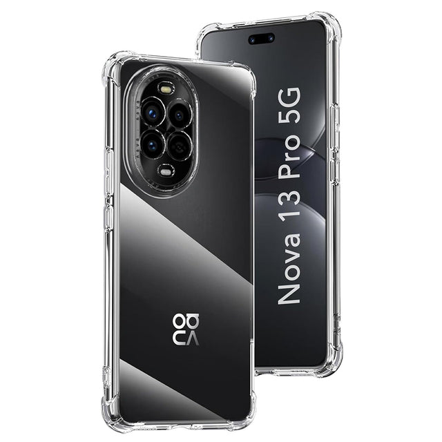 Husa de protectie Techsuit Shockproof Clear Silicone compatibil cu Huawei nova 13 Pro, Transparent