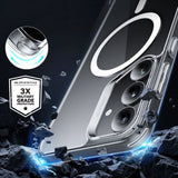 Husa de protectie ESR Classic Hybrid HaloLock compatibil cu Samsung Galaxy S25 Plus, Transparent