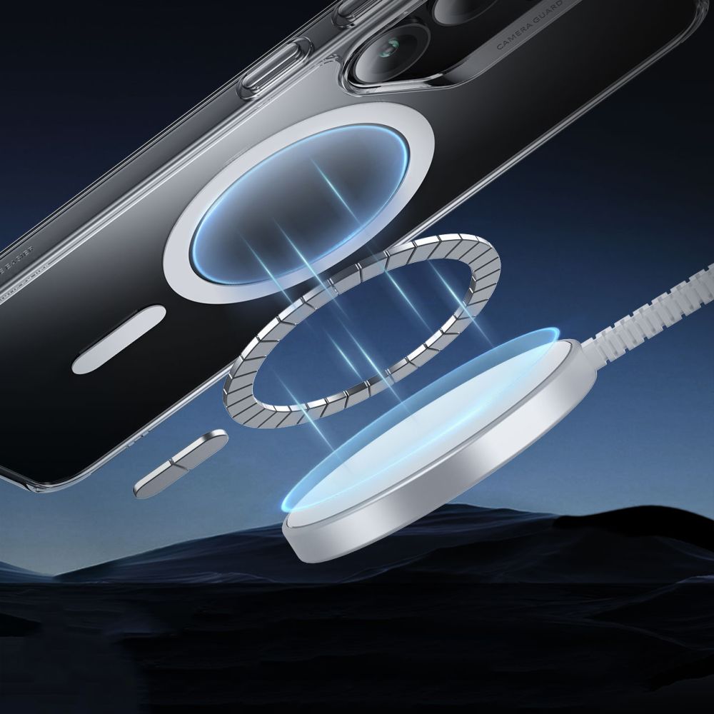 Husa de protectie ESR Classic Hybrid HaloLock compatibil cu Samsung Galaxy S25 Plus, Transparent
