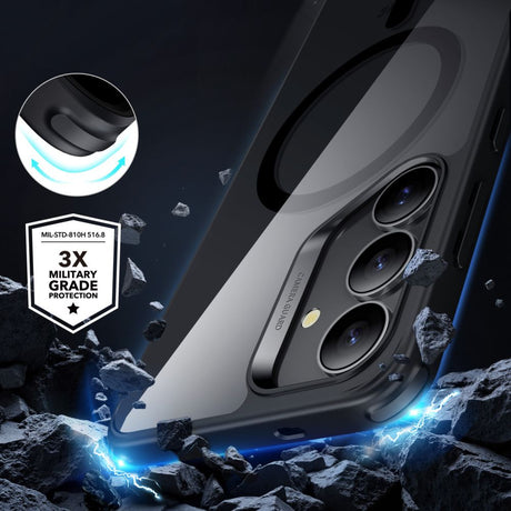 Husa de protectie ESR Classic Hybrid HaloLock compatibil cu Samsung Galaxy S25 Plus, Transparent Black