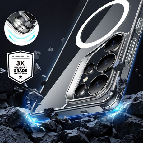 Husa de protectie ESR Classic Hybrid HaloLock compatibil cu Samsung Galaxy S25 Ultra, Transparent