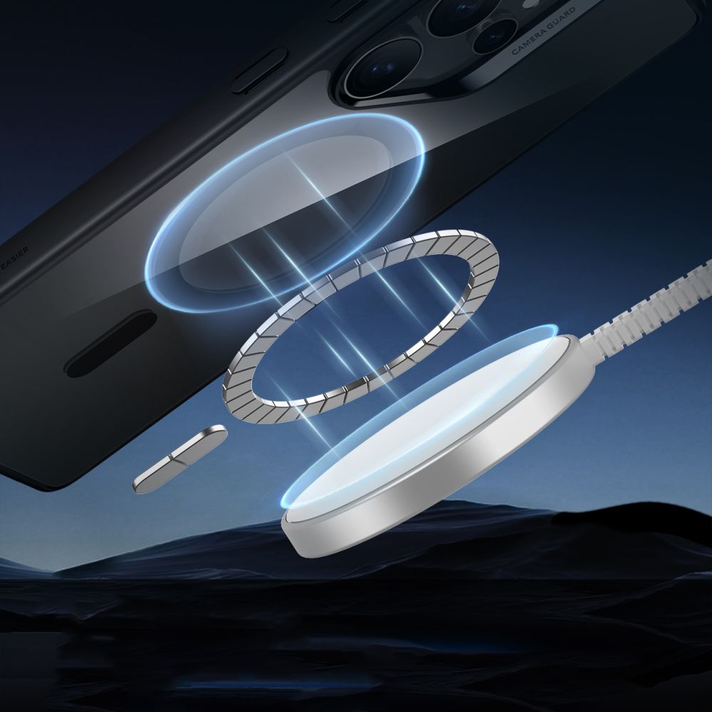 Husa de protectie ESR Classic Hybrid HaloLock compatibil cu Samsung Galaxy S25 Ultra, Transparent Black
