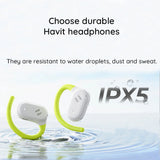 Casti Havit (OWS915), with Microphone, Bluetooth 5.4, TWS, ENC, IPX5, USB-C, 1000mAh, Havit Life App, Alb