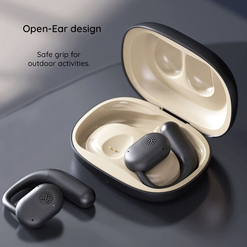 Casti Havit (OWS914), with Microphone, Bluetooth 5.3, True Wireless Stereo, ENC, USB-C, 500mAh, Balck