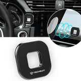 Suport Techsuit Phone Tiny Series (HOLD210), Dashboard Magnetic Grip, Multipurpose Use, Quadrilateral, 2 Metal Plates, Negru