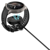 Incarcator Techsuit SmartWatch Wireless Charging Cable (THA4), for Amazfit T-Rex3 / Balance / Active Max / Active 3 Premium, Negru