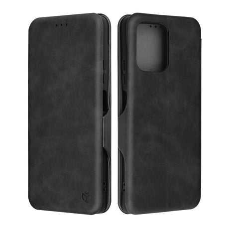 Husa de protectie Techsuit Safe Wallet Plus compatibil cu Motorola Moto G75, Negru