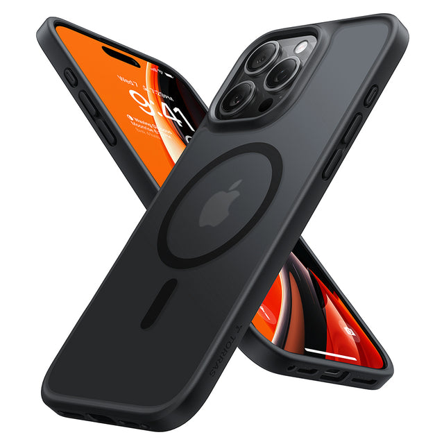 Husa de protectie Torras Guardian Magnetic Series compatibil cu iPhone 16 Pro, Negru