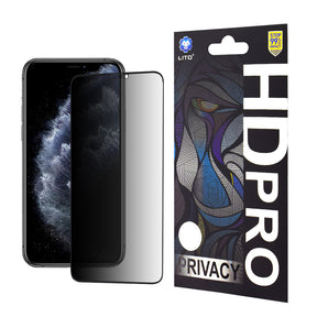 Folie de protectie Lito HD Pro Privacy compatibil cu iPhone XS Max / iPhone 11 Pro Max, Negru