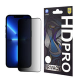 Folie de protectie Lito HD Pro Privacy compatibil cu iPhone 13 Pro Max / iPhone 14 Plus, Negru